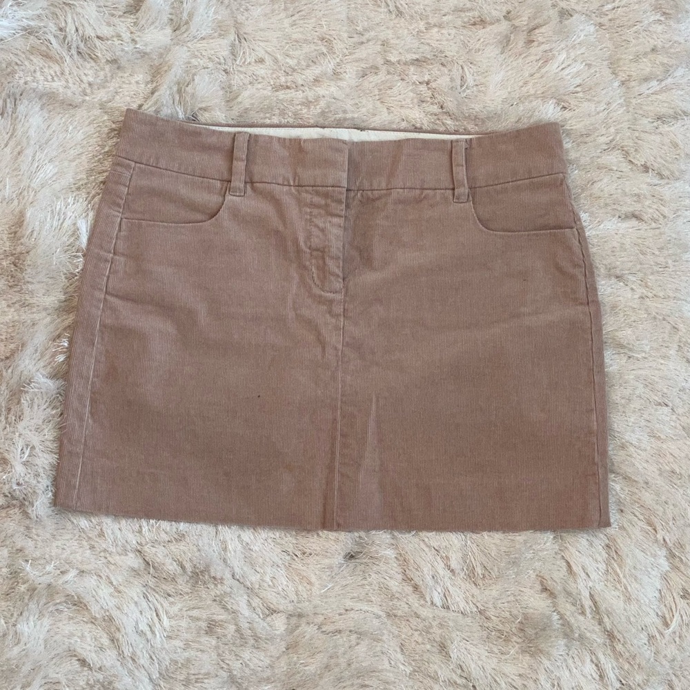 J. Crew brown Cordero skirt.